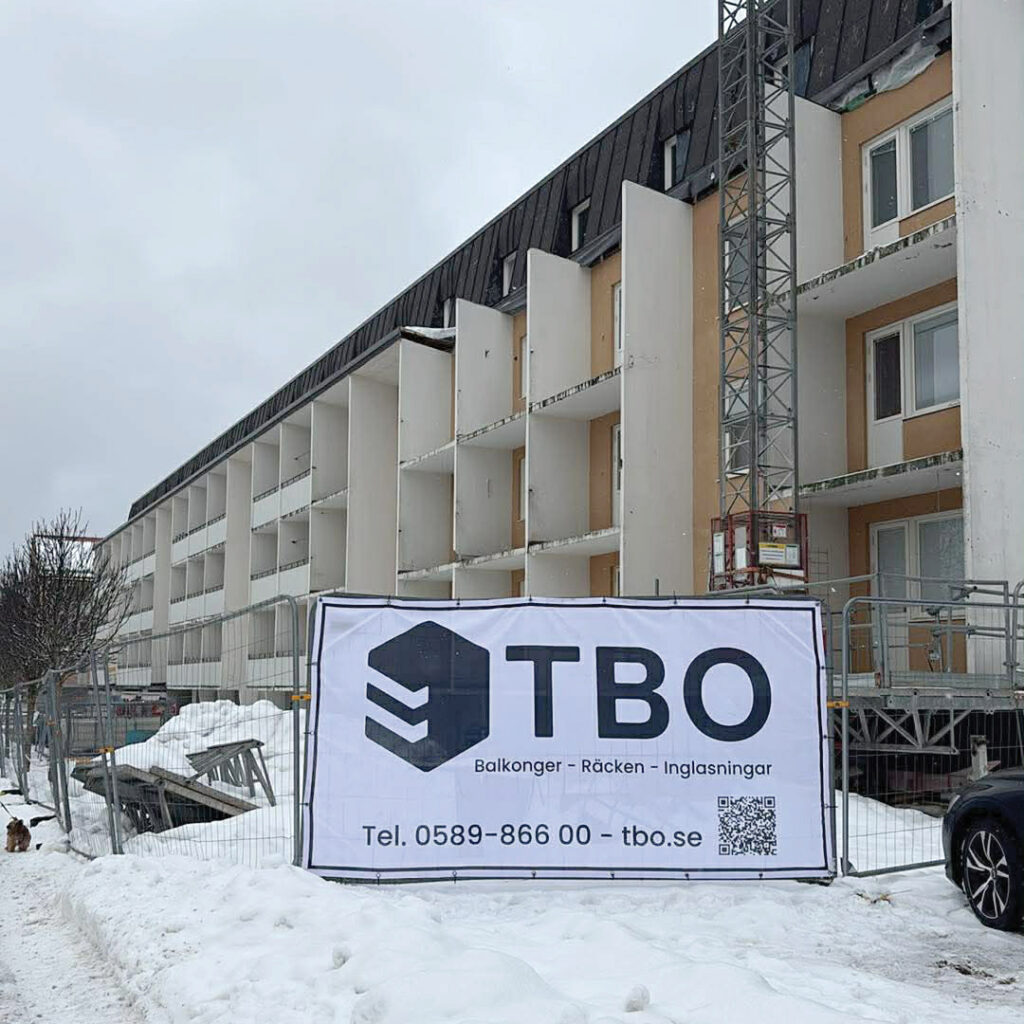 Nytt balkongprojekt i Fagersta – Brf Skänken